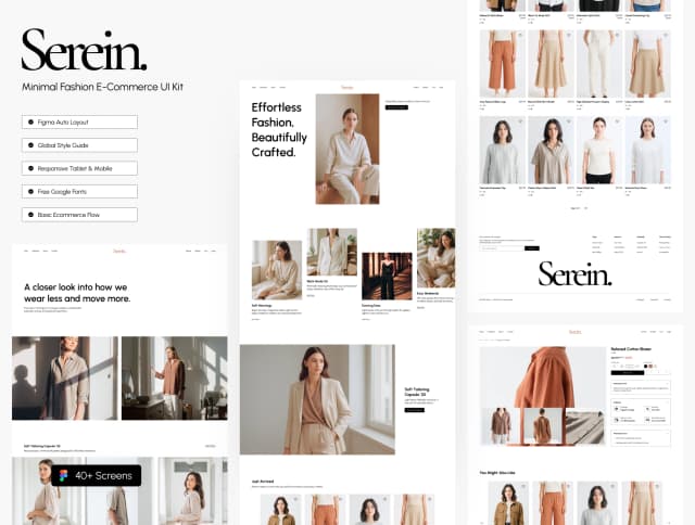 Serein - Minimal Fashion E-Commerce UI Kit